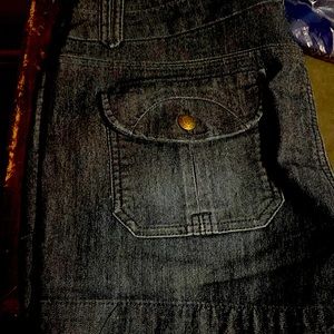 Navy used size 12 button fly shorts